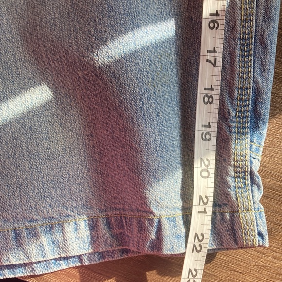 Mens Vintage Basic Edition Size 42 Carpenter Light Wash Shorts - Picture 7 of 11